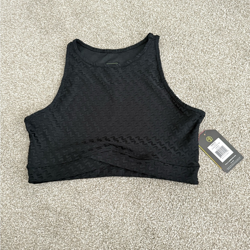 NWT Zumba Wear Black Sports Bra